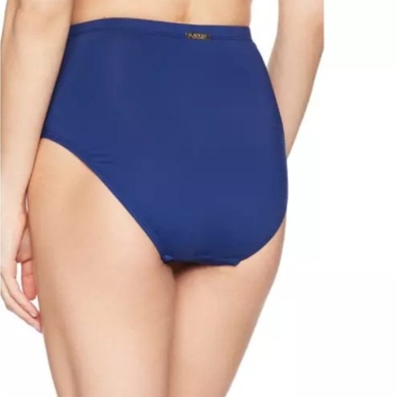 Lauren Ralph Lauren High-Waisted Slimming Bikini Bottom- Indigo Size 6 - Picture 3 of 10